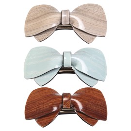 Mistofu Hair Barrettes For Women - 3Pcs Butterfly Barrettes for Thick Hair French Design with Beautiful Lines Elegant and Stylish - Perfect Hair Accessories for Women (muwen)