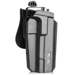 1911 Holster OWB for Colt/Kimber/Springfield 5\'\' No Rail 1911 with Optics, Thumb Release Paddle Holster, Outside Waistband Carry, RDS Compatible, Right Hand, Level II Retention