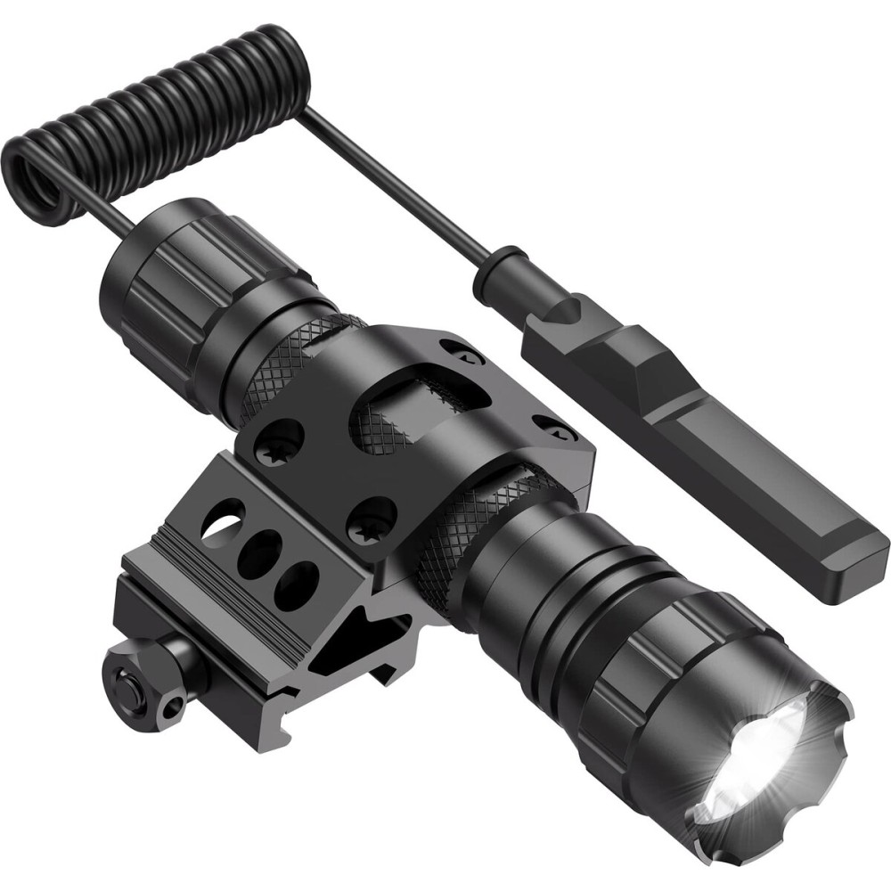 Feyachi FL11-MB Tactical Flashlight 1200 Lumen LED Weapon Light with Picatinny Rail Mount and Pressure Switch Included