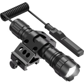 Feyachi FL11-MB Tactical Flashlight 1200 Lumen LED Weapon Light with Picatinny Rail Mount and Pressure Switch Included