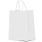 Qutuus White Paper Gift Bags with Handles Bulk 25 pcs 8x4.5x10 Medium White Paper Bags for Gifts, Valentines, Shopping, Retail