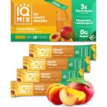 IQMIX Hydration Electrolyte Powder - 4-in-1 Formula for Hydration, Mental Clarity, Mood and Recovery - Sugar-Free Drink Mix, Keto, Magnesium L-Threonate, Lions Mane - 20 Count Peach Mango