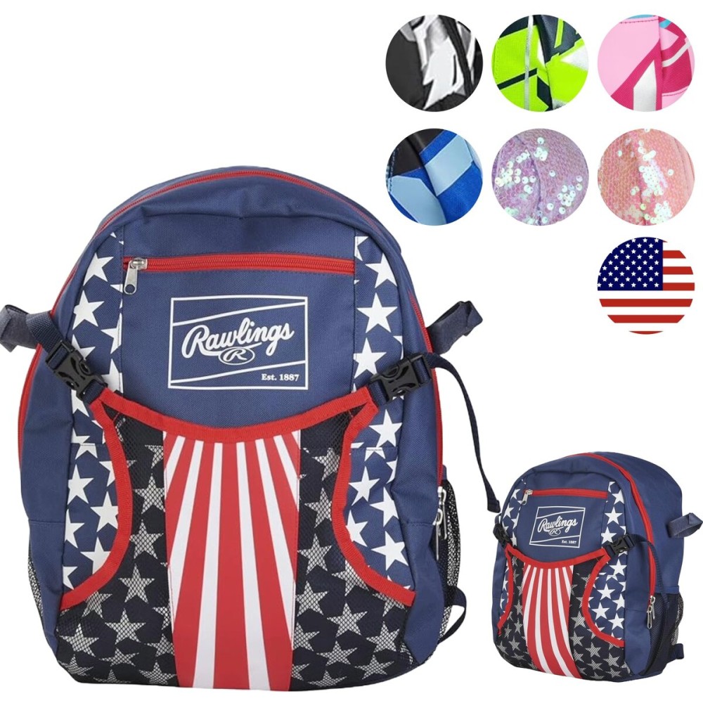 Rawlings | REMIX Backpack Equipment Bag | T-Ball & Youth Baseball / Softball | USA