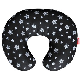 Nursing Pillow Cover for Baby Snug Fits Boppy Nursing Pillows, Super Soft, for Breastfeeding Moms, Black Star