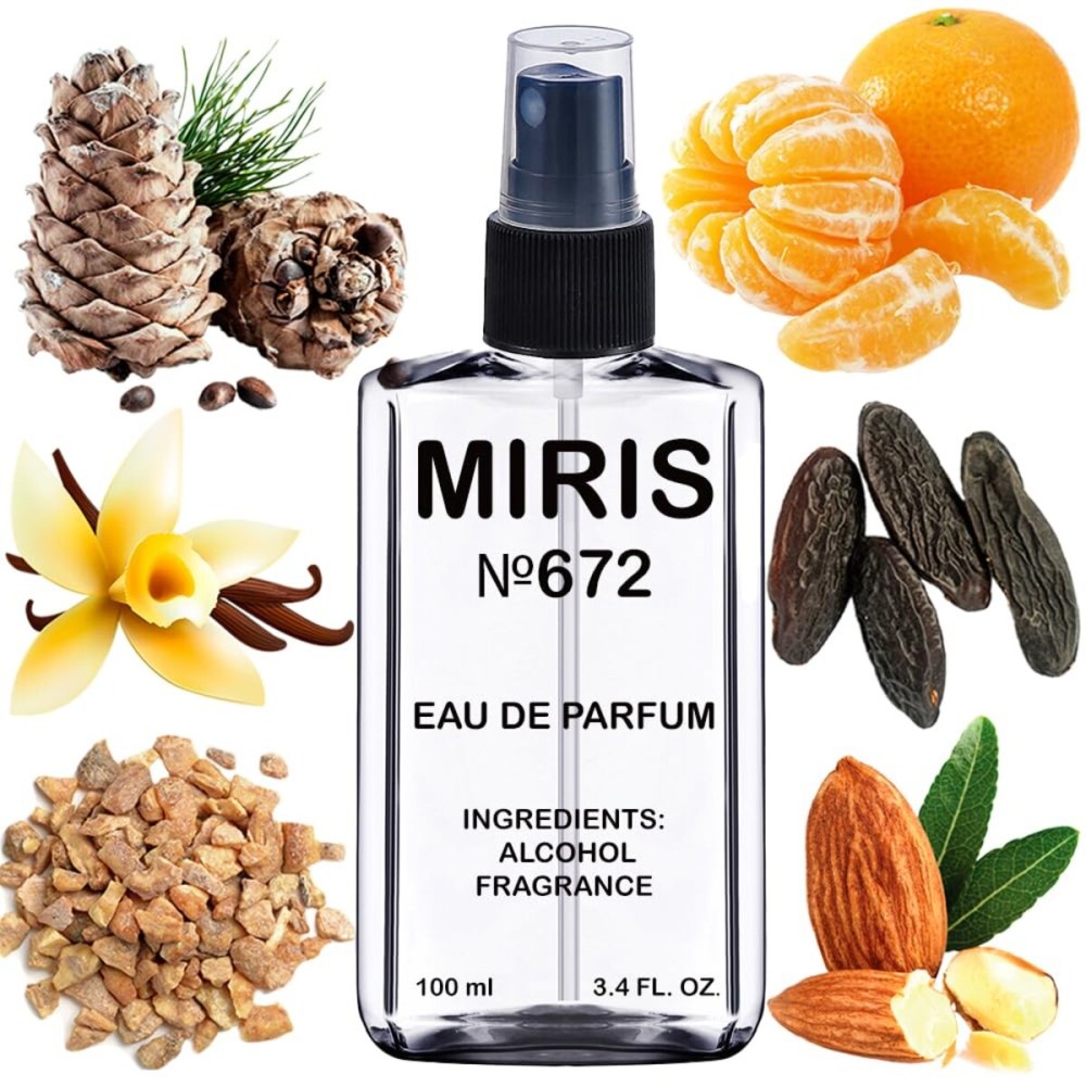 MIRIS No. 672, Inspired by Give Pi, Long-Lasting Eau de Parfum for Men, Spray 3.4 Fl Oz / 100 ml