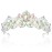 Exacoo Silver Tiaras for Women Crystal Crowns for Girls Aurora Borealis Wedding Bridal Princess Prom Party Queen Hair Accessories for Birthday Halloween Bride Bridesmaids Photography Quinceanera