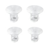 bliblo 4pcs Flange Insert 17mm,Compatible with Medela/TSRETE/momcozy,BPA Free Silicone Insert for Wearable Breast Pump Shield/Flange InsertMilk Collector 24mm Universal