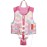 HeySplash Toddler Swim Vest, Kids Floaties Swimming Jacket, Jumper Swimsuit with Adjustable Strap, Float Puddle Vest, Buoyancy Swimwear for Girls and Boys Aged 6-9 Years / 50-80lbs, Pink