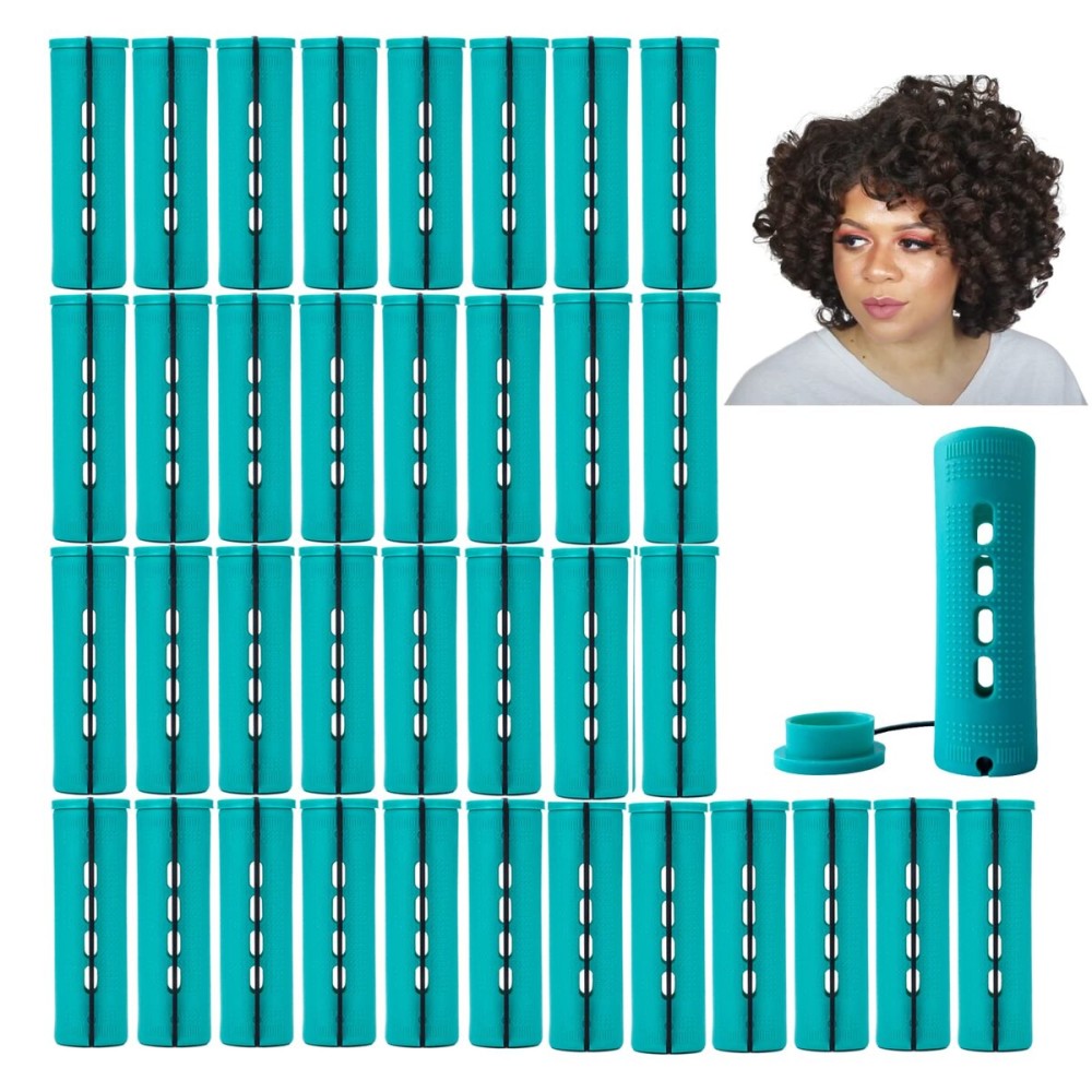 Perm Rods Jumbo, 36 pcs Extra Large Size Hair Rollers for Natural Hair Long Short Hair Styling Tool Curlers