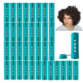 Perm Rods Jumbo, 36 pcs Extra Large Size Hair Rollers for Natural Hair Long Short Hair Styling Tool Curlers