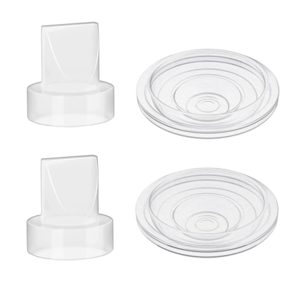 bliblo S9/S12/S9pro/S12pro Duckbill Valve and Silicone Diaphragm, Compatible with NaNaLazy/TSRETE/momcozy, Wearable Breast Pump Replacement Parts Accessories (4 Piece Set)