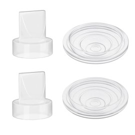 bliblo S9/S12/S9pro/S12pro Duckbill Valve and Silicone Diaphragm, Compatible with NaNaLazy/TSRETE/momcozy, Wearable Breast Pump Replacement Parts Accessories (4 Piece Set)