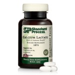 Standard Process Calcium Lactate - Bone Density & Immune Health Support - Aids Blood Clotting & Normal Cell Function - Vegan, Gluten-Free, Non-Dairy, Non-Soy & Non-Grain - 90 Tablets (30 Servings)