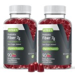 VITEEY Prebiotic Fiber Gummies for Adults, 7g - Gut Health & Digestive Soluble Fiber Supplement Gummies - Zero Sugar Added, Vegan, Gluten-Free - 180 Count