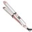 Rozamor 2-in-1 Titanium Ionic Flat Iron,Professional Hair Straightener & Curler, Fast Heating, Dual Voltage, Pink, for All Hair Types