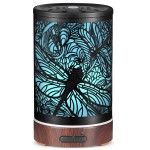 Essential Oils Diffuser,Aromatherapy Diffuser,Birthday for Women Mom Grandma,Metal Cool Mist Humidifier with 7 Colors Lights Waterless Auto Off Air Diffusers (Dragonfly)