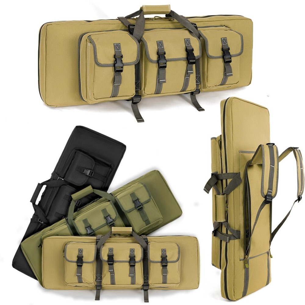 PERFBAGS 42 Soft Double Rifle Bag Long Rifle Backpack, Portable Shotgun Case for Storage and Transportation, Suitable for Outdoor Hunting Shooting