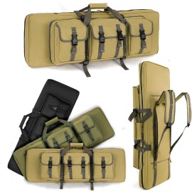 PERFBAGS 42 Soft Double Rifle Bag Long Rifle Backpack, Portable Shotgun Case for Storage and Transportation, Suitable for Outdoor Hunting Shooting