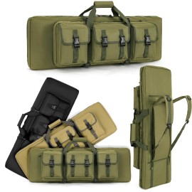 PERFBAGS 36 Soft Double Rifle Bag Tactical Long Rifle Backpack, Portable Shotgun Case for Storage and Transportation, Suitable for Outdoor Hunting Shooting
