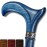 Asterom Walking Cane - Fancy Wooden Canes for Men & Women - Handmade, Stylish, Fashionable - Cool Walking Sticks for Seniors (Indigo, 36 Inches)