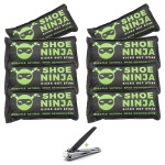 Charcoal Shoe Deodorizer Inserts - Shoe Odor Eliminator - Activated Charcoal Shoe Deodorizer Bags to Absorb Shoe Smell - Pack of 8 Shoe Smell Eliminator with Nail Clippers