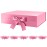 GREEN BEAN 6 Large Gift Boxes with Lids for Present 13x9.7x3.4 Inches, Pink Magnetic Gift Box with Ribbon, Bridesmaid Proposal Boxes, Luxury Gift Boxes (Glossy Pink)