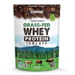 Opportuniteas Grass Fed Coffee Whey Protein Isolate Powder - 27g Protein Powder Without Artificial Sweeteners, 60mg Caffeine, Hormone-Free Cows - 5lb