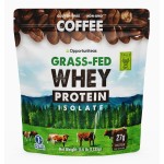 Opportuniteas Grass Fed Coffee Whey Isolate Protein Powder - 27 g Protein per Serving, Heavy-Metal Tested, Made with Real Colombian Coffee, Non-GMO, Hormone-Free, Sourced from Ireland, 2.5 lb