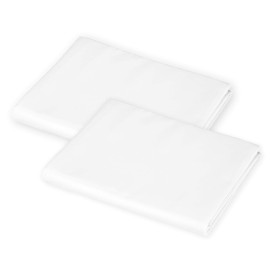 American Baby Company 2 Pack Cotton-Polyester Blend Cot Sheets for Daycare Standard Size 23 x 51 - Soft & Breathable Cot Sheets for Daycare and Preschool, White
