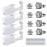 HYJLPAF Ear Piercing Kit - 4 Pack Disposable Self Piercing Gun with 5mm Silver Earring Studs