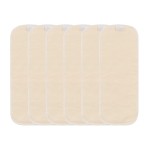 AlVABABY Hemp and Cotton Inserts Cloth Diaper Liner,4-Layer Inserts,Reusable Liners for Baby Cloth Diapers 6pcs Inserts 6HM4