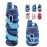 WATMHHJQ Silicone Collapsible Water Bottles, 16oz500ml Portable Foldable Expandable Water Bottle Sports Cups, Leak Proof Reusable BPA Free, for Outdoor Activities (Blue)