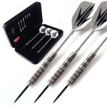 CUESOUL 25g Tungsten Steel Tip Darts Set 95% Tungsten with Luxury Dart Case