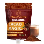 MegaPlants Cacao Magic (50 Servings) | Superfood 5 Mushroom Blend | Lions Mane, Reishi, Chaga, Cordyceps, Turkey Tail | Smoothie, Hot Chocolate, Coffee Alternative
