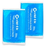 Large Gel Ice Packs for Injuries Reusable Hot Cold Pack Compress for Pain Relief, Rehabilitation, Comfort Ice Gel Pack Flexible Therapy on Neck, Arm, Knee, Leg, Shoulder, Elbow, Wrist - 2 Pack Blue