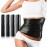 Gersoniel 3 Rolls 60 Meters Black Osmotic Plastic Body Wrap Workout and Sweat Enhancer Stomach Body Film Applicator Power Wrap