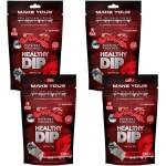 TeaZa Energy Pouches, Tobacco Free Nicotine Free Dip Alternative Snuff & Energy Dip Chewing Tobacco Alternative Healthy Dipping Premium Flavored Cherry Chill (4 Pack)