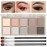 Sulily 10 Colors Nude Eyeshadow Palette,Gray Taupe Brown Matte Eye Shadow Makeup,Neutral Smokey,Blendable High Pigment,Long Lasting Waterproof Professional Beauty Makeup Kit,Women, Cement