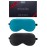 BeeVines 100% Real Mulberry Silk 2 Pack Sleep Mask, Pure Silk Eye Masks with Adjustable Strap for Sleeping, 100% Block Light Eye Shade Cover, Reduces Puffy Eyes Traveling Gifts(Black & Peacock Blue)