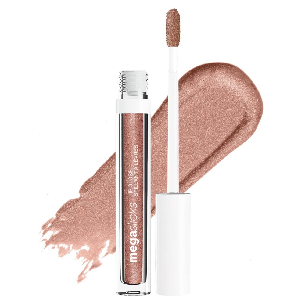 wet n wild MegaSlicks Lip Gloss, Ultra-Glossy, Vitamin-E Enriched, Ultra-Gloss High Shine Moisturizing, Cruelty-Free & Vegan - Bronzed Berry