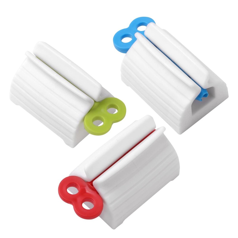3pcs-Rolling Tube Toothpaste Squeezer Toothpaste Seat Holder Stand for Bathroom AccessoriesMix Color