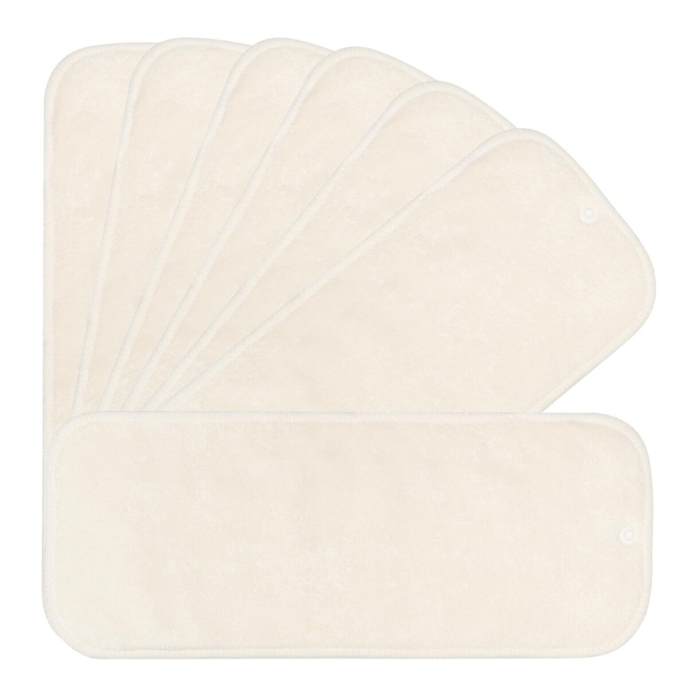 7 Pack Inserts with Snap - Reusable and Absorbent - Perfect for Any Diaper - Nora\'s Nursery