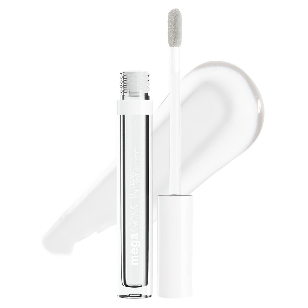 wet n wild MegaSlicks Lip Gloss, Ultra-Glossy, Vitamin-E Enriched, Ultra-Gloss High Shine Moisturizing, Cruelty-Free & Vegan - Crystal Clear