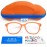 SEEAFUN Blue Light Glasses for Kids Girls Boys with Cute Car Case, UV400 Protection, Anti Blue Ray Age3-12 Computer Game Glasses (Orange&White)