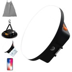 10000mAh 4000LM Flashlight Portable LED Camping Lantern Rechargeable Light 30W with Digital Power Display and Magnet , IPX5 Waterproof Tent Lights Power Failure Emergency Light