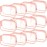 Weewooday 12 Pieces Clear Makeup Bags Cosmetic Storage Bags PVC Zipper Pouches Travel Waterproof Makeup Plastic Case for Women Organizing Toiletries Traveling Bathroom(Medium,Pink)