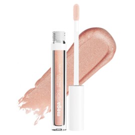 wet n wild MegaSlicks Lip Gloss, Ultra-Glossy, Vitamin-E Enriched, Ultra-Gloss High Shine Moisturizing, Cruelty-Free & Vegan - Champagne Please