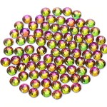 Novani Crystal Rhinestones, Flatback Loose Gemstones 288pcs Glass Rhinestones for Clothes Shoes Crafts Makeup Nail Art and DIY Decorations(SS30, Rainbow)