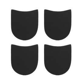 Shoe Heel Repair Rubber Pads Extra Large, 4mm (5/32 Inch) Thick, Anti-Slip Boot Heel Replacements for Mens & Womens Shoes - 2 Pairs