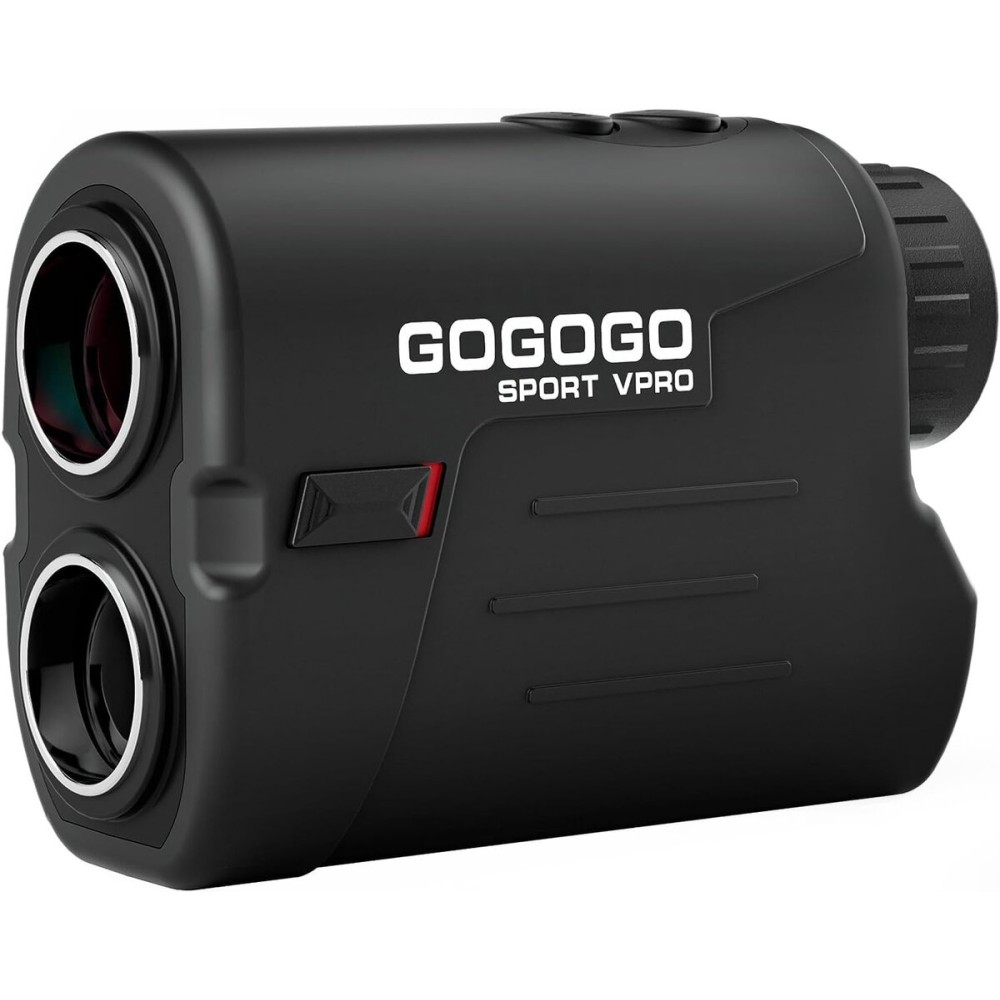 Gogogo Sport Vpro GS03 Laser Golf/Hunting Rangefinder, 1000/1200 Yards Laser Range Finder with 6X Magnification Ultra-Clear View, Lightweight, Slope, Pin-Seeker & Flag-Lock & Vibration